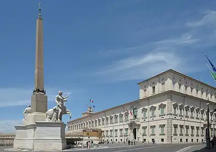 Le palais du Quirinal.