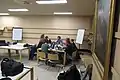 Réunion du CA pendant une des Soirées de contribution au libre 2018