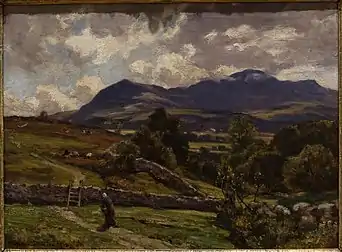 Cadair Idris, au nord du Pays de Galles, 1918.