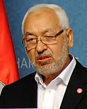 Rached Ghannouchi, président de l'Assemblée des représentants du peuple tunisien (2019-2021).[réf.&nbsp;nécessaire]
