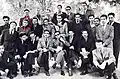 Radhi Jazi avec les étudiants tunisiens en France au jardin du Luxembourg en 1951.