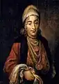 Portrait de Chajka&nbsp;(en), Juive de Żwaniec, par Kr. Radziwiłłowski (1781)