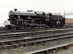 La 44767 à Minhead (ligne musée du West Somerset).