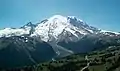 Le mont Rainier vu du Sourdough Ridge trail