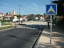 Plateau ralentisseur en France