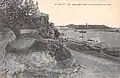 Le borj al-Barrana (en bas à droite) en 1913, peu avant sa destruction.