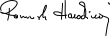Signature de Ramush Haradinaj