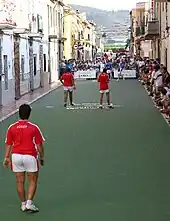 Partie de Raspall dans la rue.