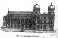 La nouvelle synagogue – Lithographie fin XIXe&nbsp;siècle