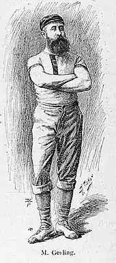 Reginald Gesling vers 1870 (Champion de la Seine en 1868 et 1869, puis de 1871 à 1874, en skiff);