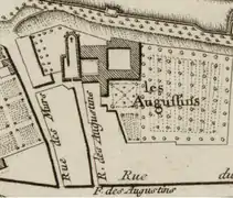 Reims Couvent des Augustins Extrait Plan Legendre BMR.