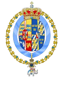 Armoiries exposées dans l'église de Riddarholmen à Stockholm.