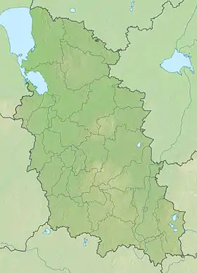 Voir sur la carte topographique de l'oblast de Pskov