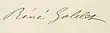 Signature de René Goblet
