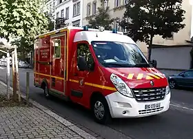 Véhicule de secours et d'assistance aux victimes