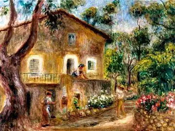 Pierre-Auguste Renoir, La Maison de Collette à Cagnes (es), 1912.