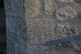 Reproduction du carré Sator à Talmont-sur-Gironde (CharenteMaritime)