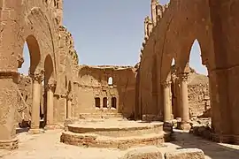 Resafa-Sergiopolis, nef avec l’exèdre