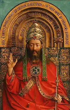 Jésus-Christ en pontife suprême.