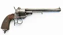 Revolver M1854 (simple action) calibre 9&nbsp;mm, cartouche à broche