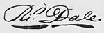Signature de Richard Dale