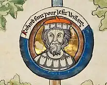 Dessin représentant un homme barbu.