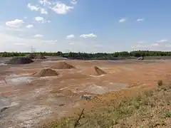 Zone excavée.