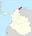 La province de Riohacha en 1810.