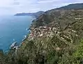 La côte des Cinque Terre.