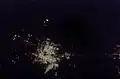 Vue satellite de nuit