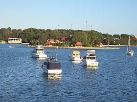 L'île Rodd vue depuis Russell Lea.