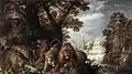 Roelandt Savery, Paysage avec des animaux sauvages, h/t, début du XVIIe&nbsp;siècle.
