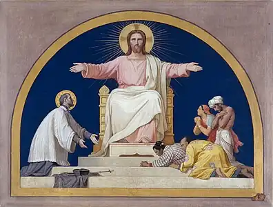 Esquisse pour l'église Saint-François-Xavier : Saint François-Xavier présentant au Christ les peuples qu'il a convertis, vers 1876, Paris, Petit Palais.