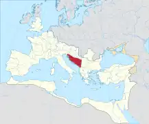 La Dalmatie dans l'Empire romain, vers 125.