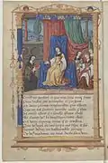 Anne de Graville faisant don de son ouvrage à Claude de France, fo&nbsp;1&nbsp;vo.