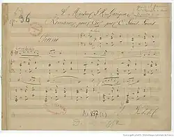 Page du manuscrit.