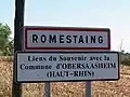 Commémoration du jumelage avec Obersaasheim (sept.&nbsp;2012).