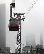 Téléphérique urbain à New York- Ligne de Roosevelt Island ouverte en 1976.