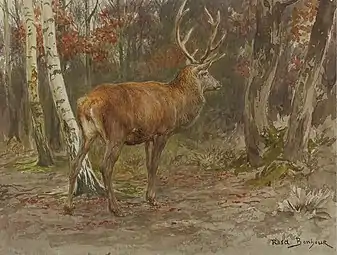 Cerf vigilant, 1883,collection privée, vente 2007.