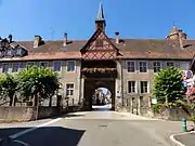 Porte Hohenbourg et l'ancienne école Hohenbourg, vue extérieure.