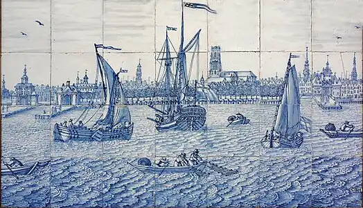 Vue de Rotterdam, Musée de Boston
