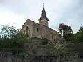 Vue du sud-ouest, en contrebas.