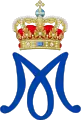 Monogramme de la reine Caroline-Mathilde.