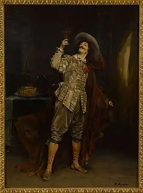Don César de Bazan, toile de Ferdinand Roybet, vers 1903, Paris, maison de Victor Hugo.