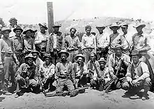 Le posse qui a capturé en 1922 Manuel Martinez et Placidio Silvas