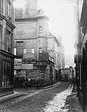 Le no&nbsp;21, rue Hautefeuille en 1869-1870.