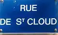 Rue de Saint Cloud