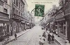 Rue de Vaucelles, axe historique du quartier (ici au début du XXe&nbsp;siècle)