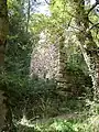 Une maison en ruine dans l'ancien village du Fraisse-Bas.