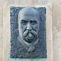 Relief du peintre Louis Carrand (1821-1899) au cimetière de la Croix-Rousse à Lyon.